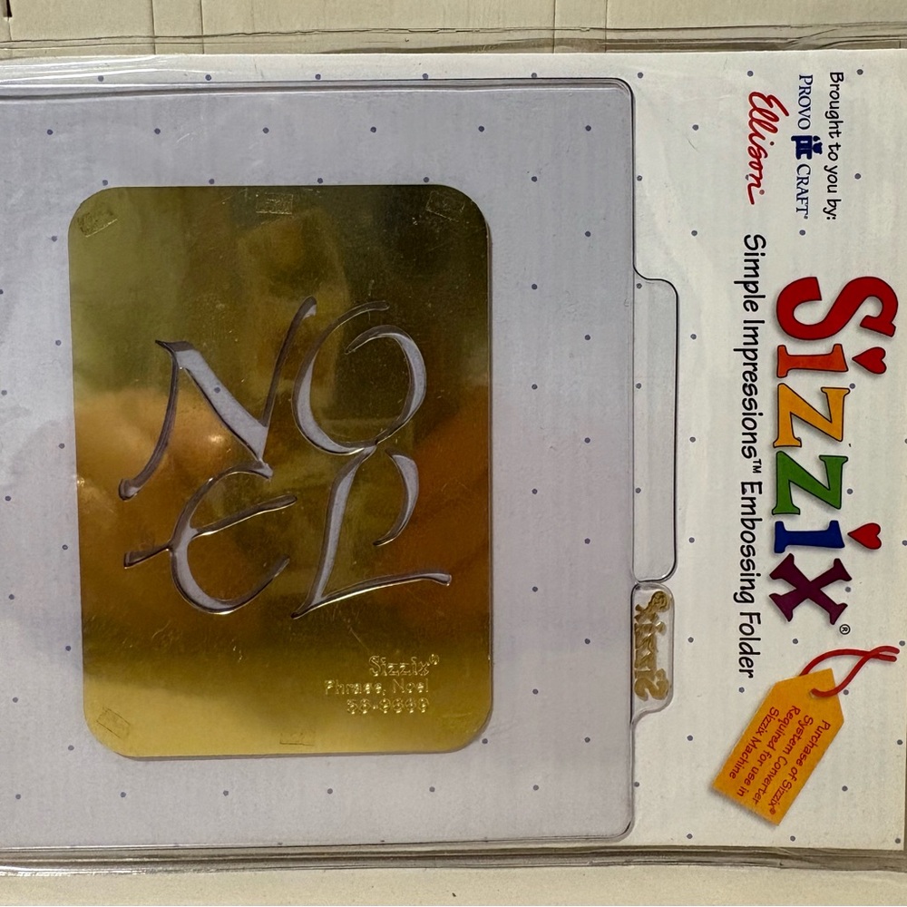 Sizzix Brass Simple Impressions Embossing Folder